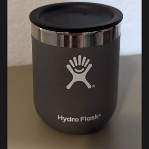 Hydro Flask Wine Tumbler Gray With Lid  10oz Double Walled Dishwasher Safe